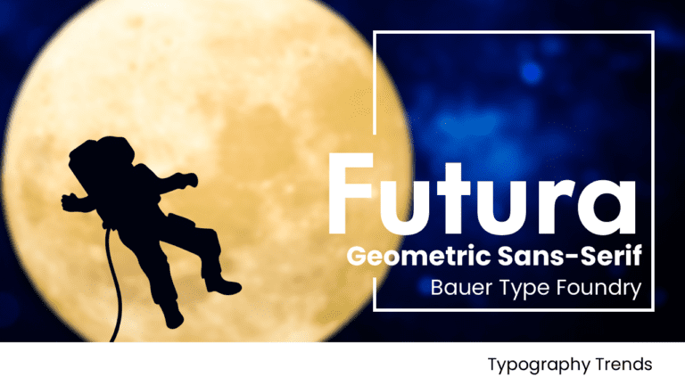 Futura Font, the first font on the moon
