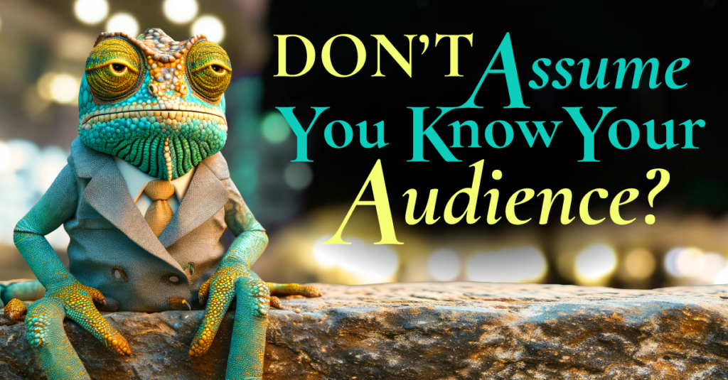 Don't Assume You Know Your Audience