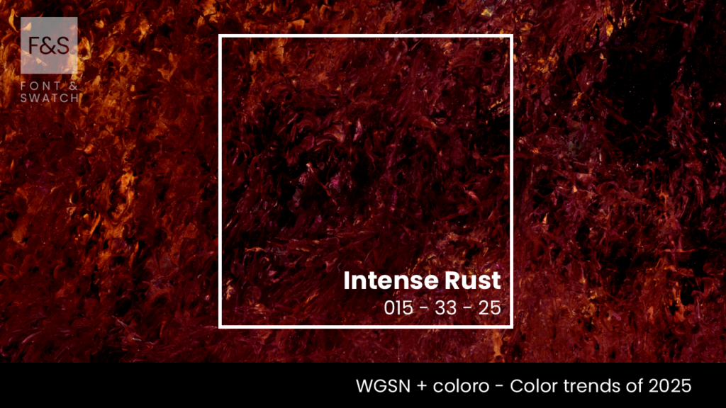 Intense Rust WGSN Trending Colour
