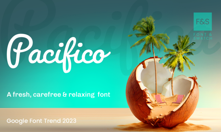 Pacifico Font is a free Google and Adobe typeface that effortlessly combines casual charm, carefree spirit, and a dash of surfing nostalgia.