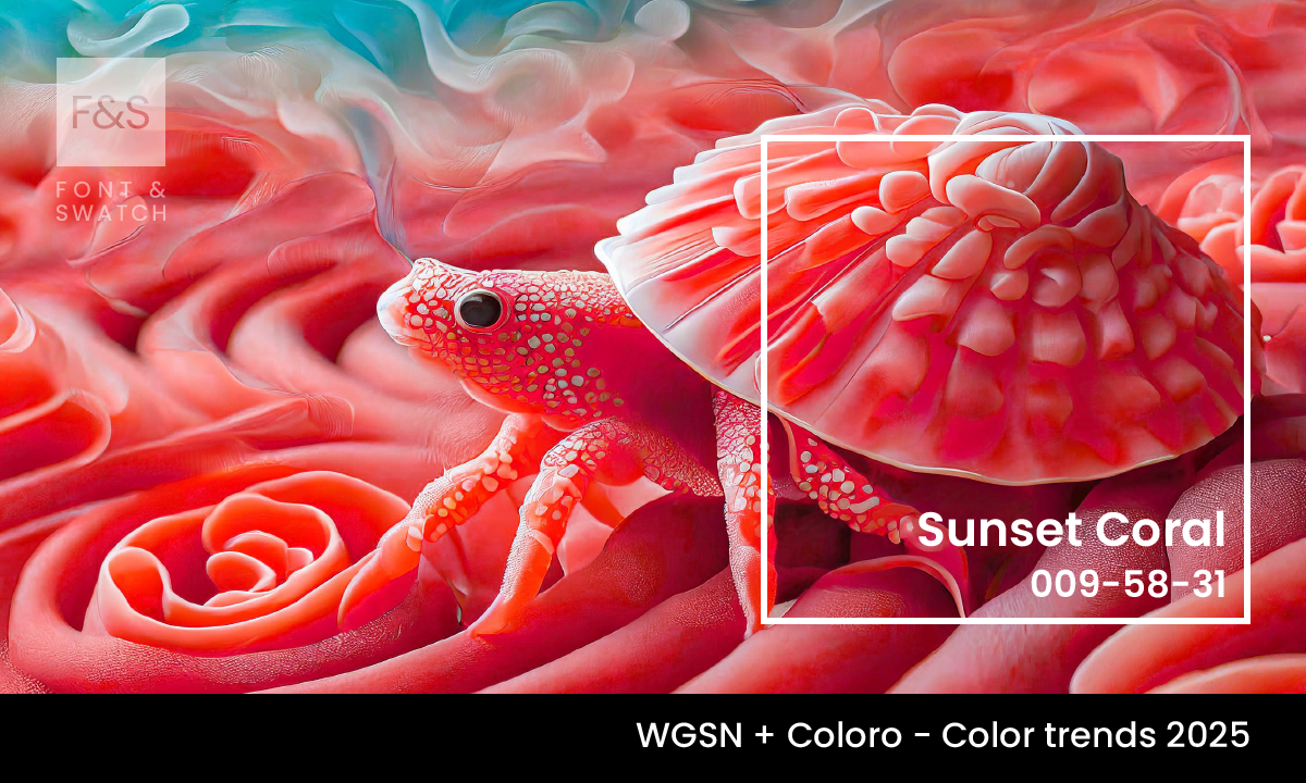Sunset Coral, WGSN trending colour of 2025