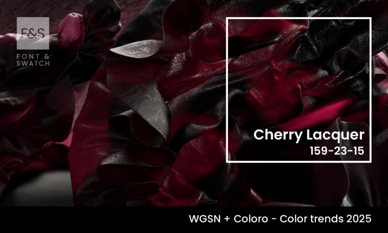 Cherry Lacquer, WGSN trending colour of 2025