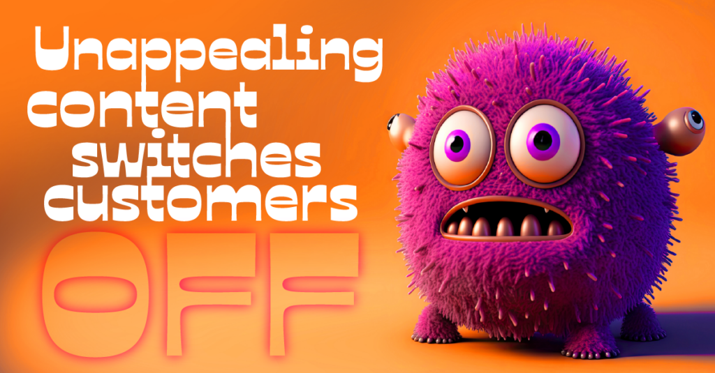 Unappealing social media content switches people off