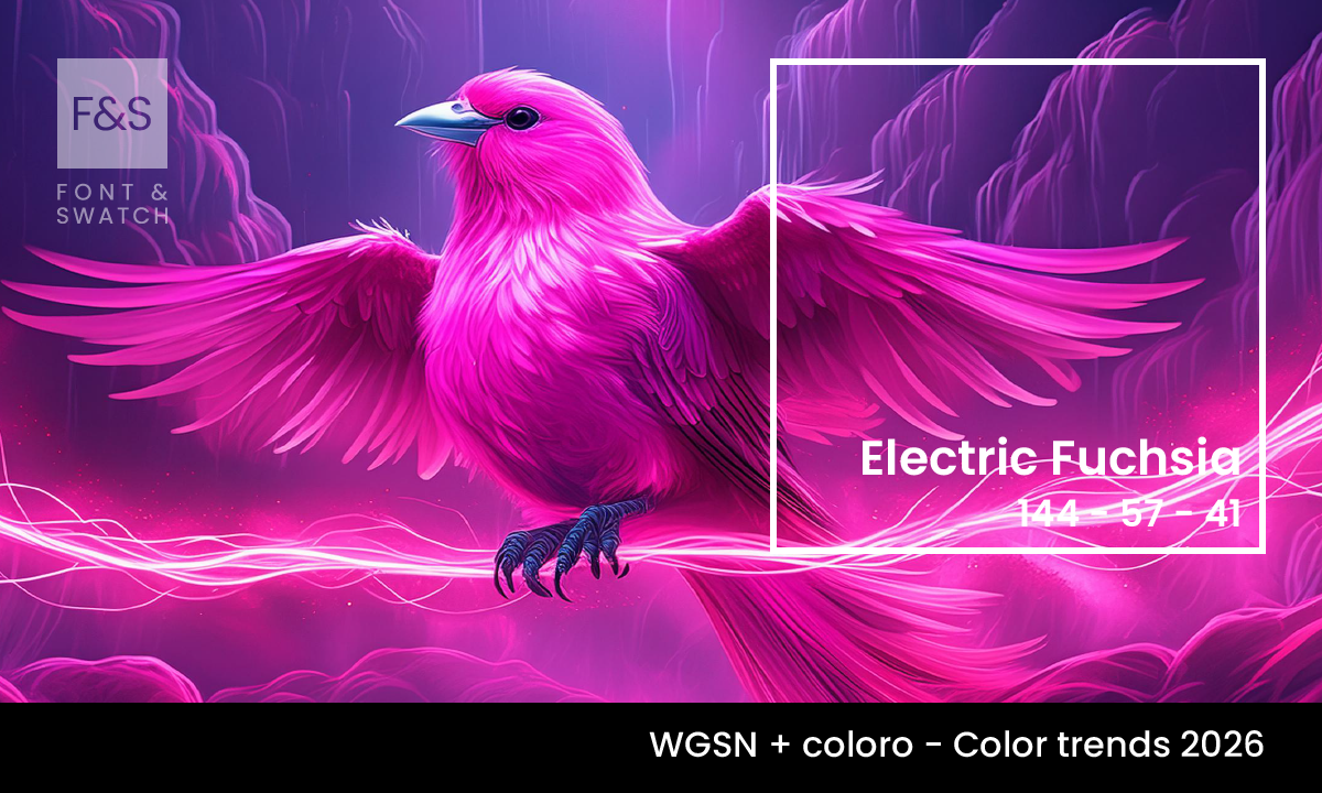 Electric Fuchsia WGSN and Coloro Trending Colour of 2026